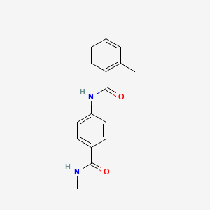 molecular formula C17H18N2O2 B7675314 2,4-dimethyl-N-[4-(methylcarbamoyl)phenyl]benzamide 