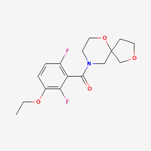 molecular formula C16H19F2NO4 B7675364 2,6-Dioxa-9-azaspiro[4.5]decan-9-yl-(3-ethoxy-2,6-difluorophenyl)methanone 