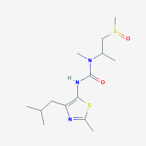 1-Methyl-3-[2-methyl-4-(2-methylpropyl)-1,3-thiazol-5-yl]-1-(1-methylsulfinylpropan-2-yl)urea