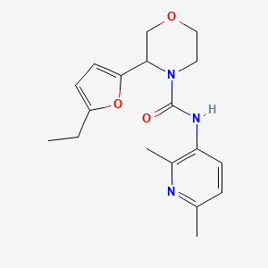 N-(2,6-dimethylpyridin-3-yl)-3-(5-ethylfuran-2-yl)morpholine-4-carboxamide