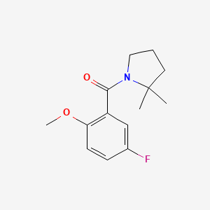 (2,2-Dimethylpyrrolidin-1-yl)-(5-fluoro-2-methoxyphenyl)methanone