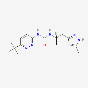 1-(6-tert-butylpyridazin-3-yl)-3-[1-(5-methyl-1H-pyrazol-3-yl)propan-2-yl]urea