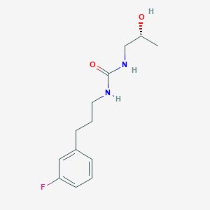 1-[3-(3-fluorophenyl)propyl]-3-[(2R)-2-hydroxypropyl]urea