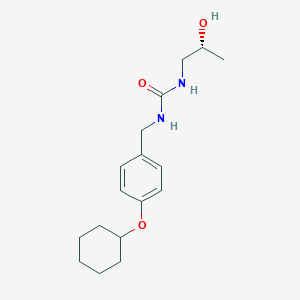 molecular formula C17H26N2O3 B7675665 1-[(4-cyclohexyloxyphenyl)methyl]-3-[(2R)-2-hydroxypropyl]urea 