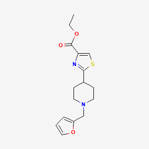 Ethyl 2-[1-(furan-2-ylmethyl)piperidin-4-yl]-1,3-thiazole-4-carboxylate