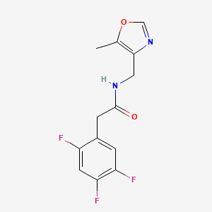 molecular formula C13H11F3N2O2 B7675725 N-[(5-methyl-1,3-oxazol-4-yl)methyl]-2-(2,4,5-trifluorophenyl)acetamide 