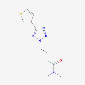 N,N-dimethyl-4-(5-thiophen-3-yltetrazol-2-yl)butanamide