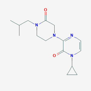 1-Cyclopropyl-3-[4-(2-methylpropyl)-3-oxopiperazin-1-yl]pyrazin-2-one