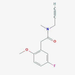 2-(5-fluoro-2-methoxyphenyl)-N-methyl-N-prop-2-ynylacetamide