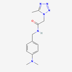 N-[[4-(dimethylamino)phenyl]methyl]-2-(5-methyltetrazol-1-yl)acetamide