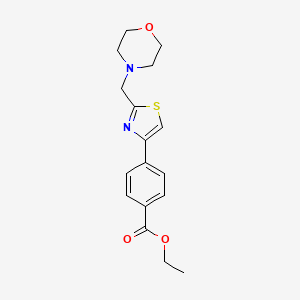 Ethyl 4-[2-(morpholin-4-ylmethyl)-1,3-thiazol-4-yl]benzoate