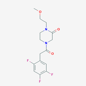 1-(2-Methoxyethyl)-4-[2-(2,4,5-trifluorophenyl)acetyl]piperazin-2-one