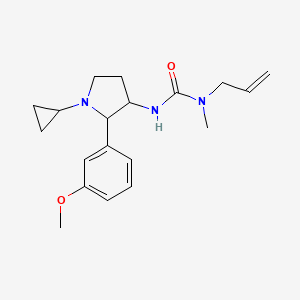 3-[1-Cyclopropyl-2-(3-methoxyphenyl)pyrrolidin-3-yl]-1-methyl-1-prop-2-enylurea