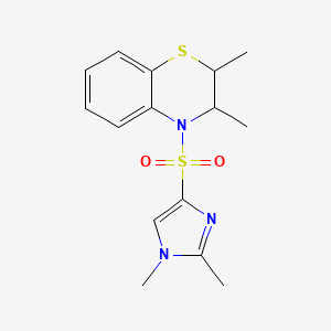 4-(1,2-Dimethylimidazol-4-yl)sulfonyl-2,3-dimethyl-2,3-dihydro-1,4-benzothiazine