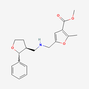 methyl 2-methyl-5-[[[(2R,3S)-2-phenyloxolan-3-yl]methylamino]methyl]furan-3-carboxylate