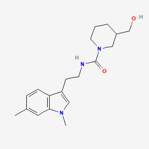 N-[2-(1,6-dimethylindol-3-yl)ethyl]-3-(hydroxymethyl)piperidine-1-carboxamide