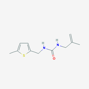 molecular formula C11H16N2OS B7675976 1-(2-Methylprop-2-enyl)-3-[(5-methylthiophen-2-yl)methyl]urea 