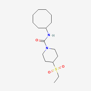 N-cyclooctyl-4-ethylsulfonylpiperidine-1-carboxamide