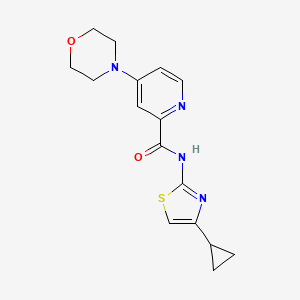 N-(4-cyclopropyl-1,3-thiazol-2-yl)-4-morpholin-4-ylpyridine-2-carboxamide