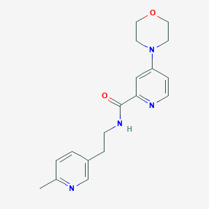 N-[2-(6-methylpyridin-3-yl)ethyl]-4-morpholin-4-ylpyridine-2-carboxamide