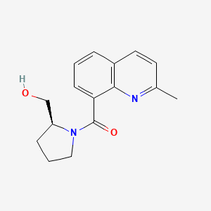 [(2S)-2-(hydroxymethyl)pyrrolidin-1-yl]-(2-methylquinolin-8-yl)methanone