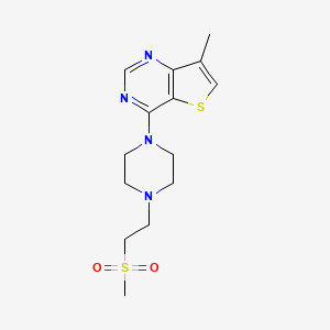 7-Methyl-4-[4-(2-methylsulfonylethyl)piperazin-1-yl]thieno[3,2-d]pyrimidine