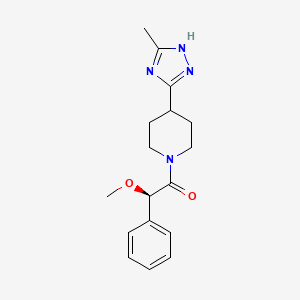 (2R)-2-methoxy-1-[4-(5-methyl-1H-1,2,4-triazol-3-yl)piperidin-1-yl]-2-phenylethanone