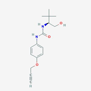 1-[(2S)-1-hydroxy-3,3-dimethylbutan-2-yl]-3-(4-prop-2-ynoxyphenyl)urea