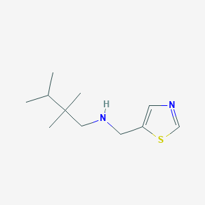 2,2,3-trimethyl-N-(1,3-thiazol-5-ylmethyl)butan-1-amine