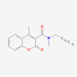 N,4-dimethyl-2-oxo-N-prop-2-ynylchromene-3-carboxamide