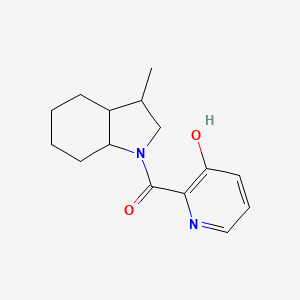 (3-Hydroxypyridin-2-yl)-(3-methyl-2,3,3a,4,5,6,7,7a-octahydroindol-1-yl)methanone