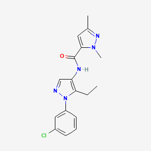 N-[1-(3-chlorophenyl)-5-ethylpyrazol-4-yl]-2,5-dimethylpyrazole-3-carboxamide