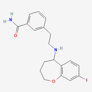 3-[2-[(8-Fluoro-2,3,4,5-tetrahydro-1-benzoxepin-5-yl)amino]ethyl]benzamide