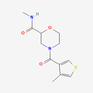 N-methyl-4-(4-methylthiophene-3-carbonyl)morpholine-2-carboxamide