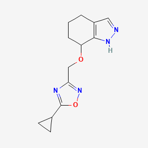 5-cyclopropyl-3-(4,5,6,7-tetrahydro-1H-indazol-7-yloxymethyl)-1,2,4-oxadiazole