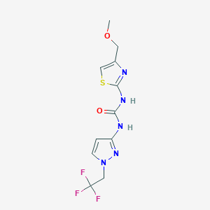 1-[4-(Methoxymethyl)-1,3-thiazol-2-yl]-3-[1-(2,2,2-trifluoroethyl)pyrazol-3-yl]urea