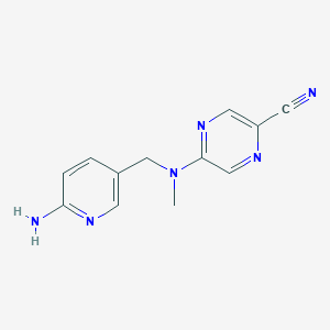 5-[(6-Aminopyridin-3-yl)methyl-methylamino]pyrazine-2-carbonitrile