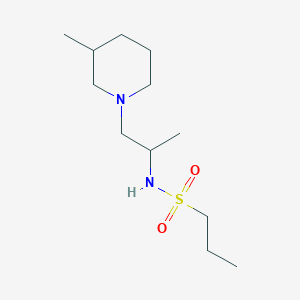 N-[1-(3-methylpiperidin-1-yl)propan-2-yl]propane-1-sulfonamide