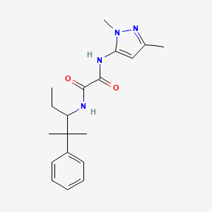 N-(2,5-dimethylpyrazol-3-yl)-N'-(2-methyl-2-phenylpentan-3-yl)oxamide