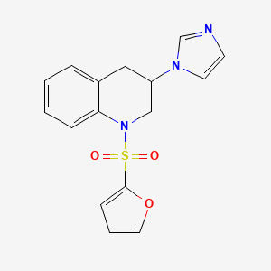 1-(furan-2-ylsulfonyl)-3-imidazol-1-yl-3,4-dihydro-2H-quinoline