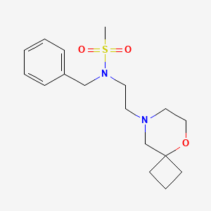 N-benzyl-N-[2-(5-oxa-8-azaspiro[3.5]nonan-8-yl)ethyl]methanesulfonamide