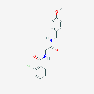 2-chloro-N-[2-[(4-methoxyphenyl)methylamino]-2-oxoethyl]-4-methylbenzamide