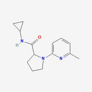 N-cyclopropyl-1-(6-methylpyridin-2-yl)pyrrolidine-2-carboxamide