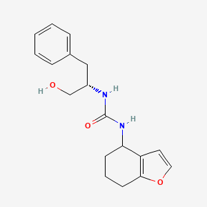 1-[(2S)-1-hydroxy-3-phenylpropan-2-yl]-3-(4,5,6,7-tetrahydro-1-benzofuran-4-yl)urea