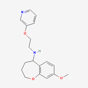 8-methoxy-N-(2-pyridin-3-yloxyethyl)-2,3,4,5-tetrahydro-1-benzoxepin-5-amine