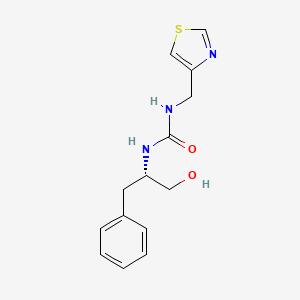 1-[(2S)-1-hydroxy-3-phenylpropan-2-yl]-3-(1,3-thiazol-4-ylmethyl)urea