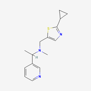 N-[(2-cyclopropyl-1,3-thiazol-5-yl)methyl]-N-methyl-1-pyridin-3-ylethanamine