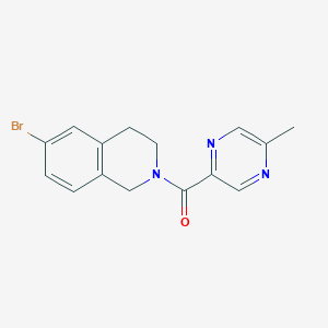 (6-bromo-3,4-dihydro-1H-isoquinolin-2-yl)-(5-methylpyrazin-2-yl)methanone