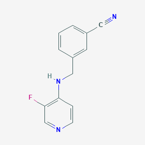 3-[[(3-Fluoropyridin-4-yl)amino]methyl]benzonitrile