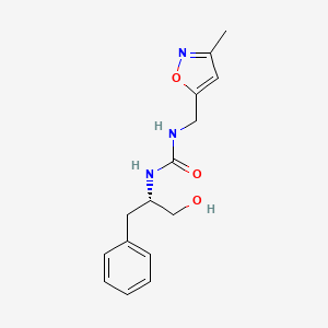 1-[(2S)-1-hydroxy-3-phenylpropan-2-yl]-3-[(3-methyl-1,2-oxazol-5-yl)methyl]urea